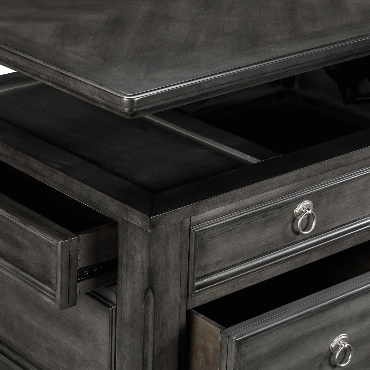 Turner 46" Lift-Top Coffee Table - Grey