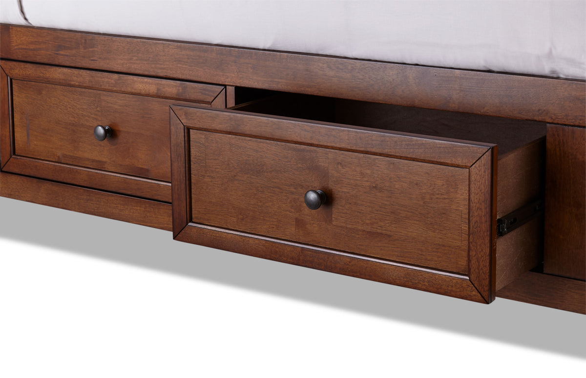 San Mateo 3-Piece King Storage Bed - Tuscan