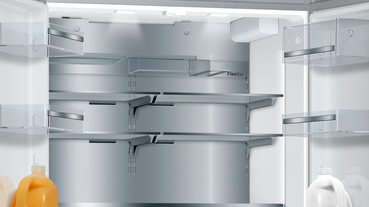 Bosch 800 Series 36" 20.8 Cu. Ft. Stainless Steel Counter-Depth French Door Refrigerator - B36CT80SNS