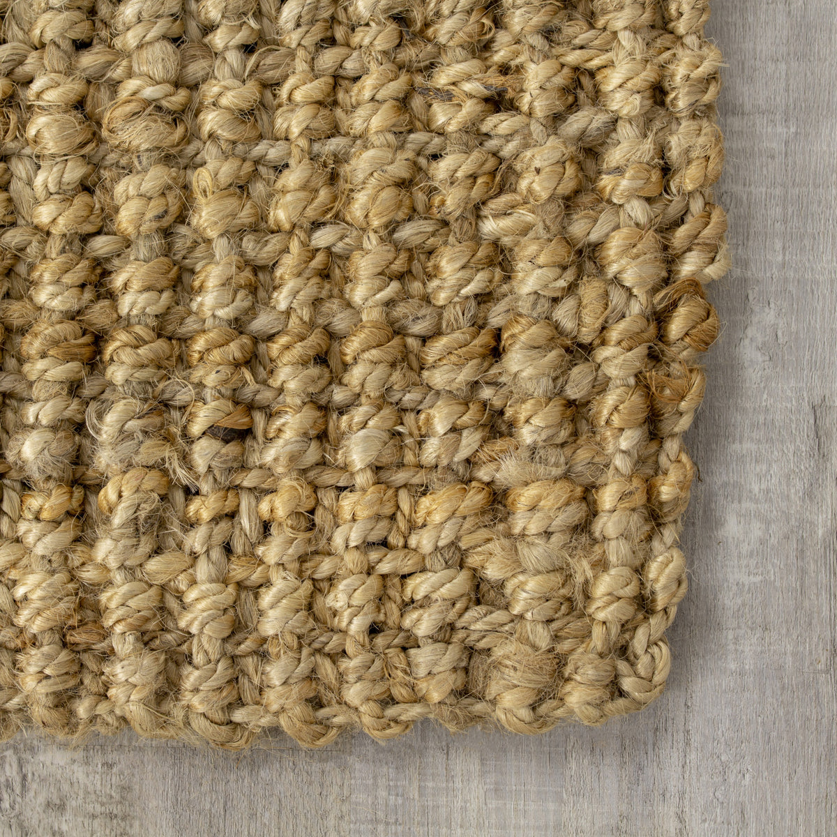 Jute Chunky Boucle Area Rug - 3' X 5' - Beige