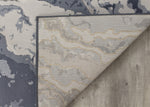 Intrepid Rushing Water Area Rug - 8' X 11' - Blue/Cream