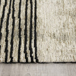 Ollie Abstract Pen Drawing Area Rug - 8' X 11' - Grey
