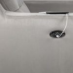 Lucas Power Reclining Loveseat - Silver Grey