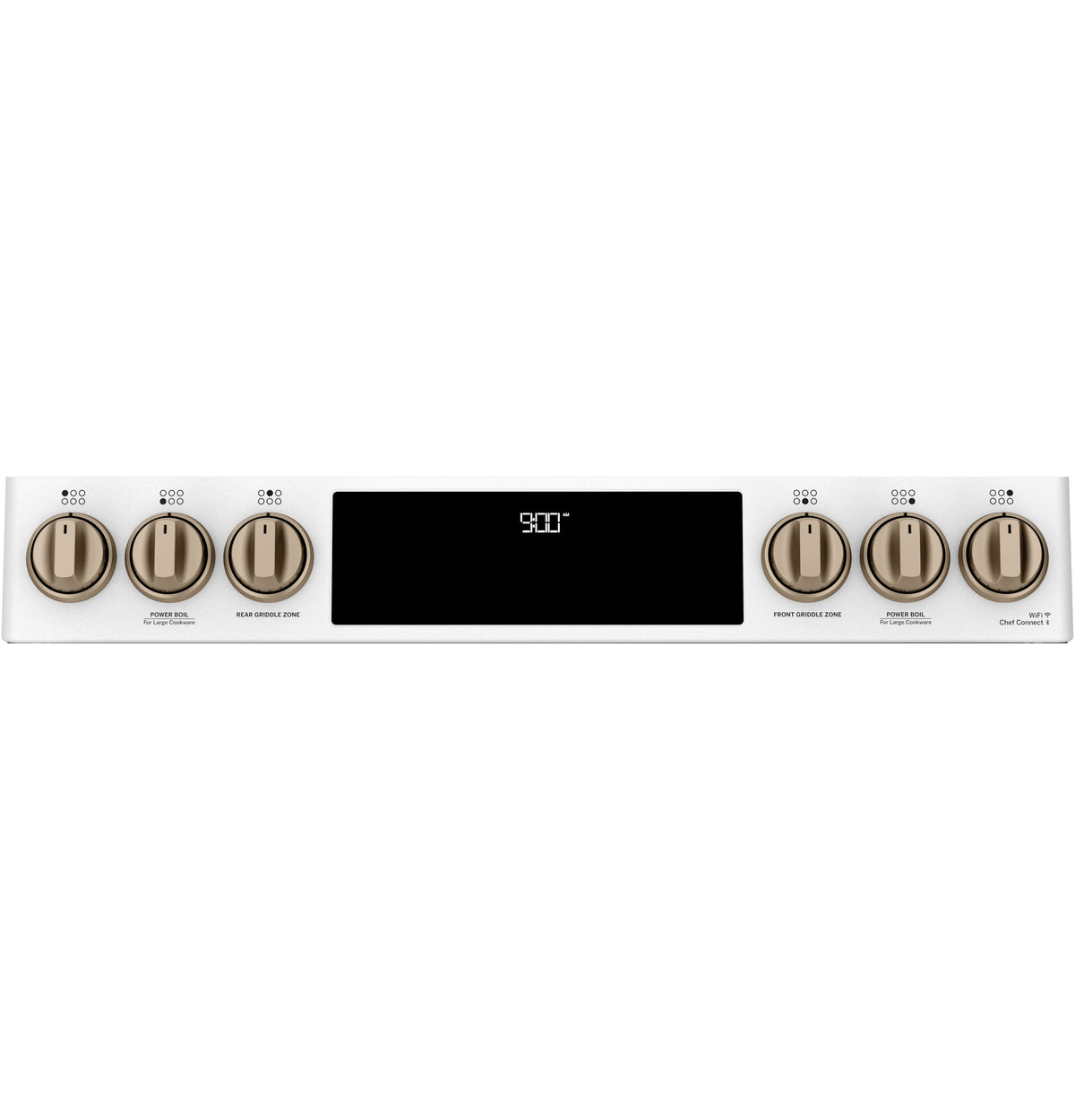 Café™ Matte White 30'' Slide-In Front Control Dual-Fuel Convection Range with Air Fry and Warming Drawer (5.7 Cu.Ft) - CC2S900P4MW2