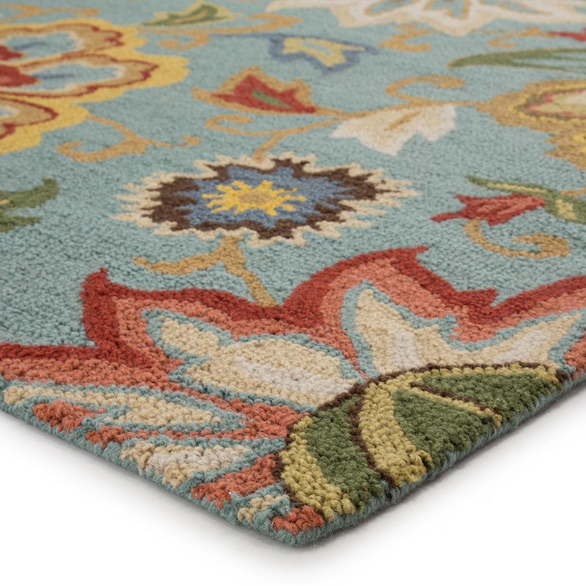 Attalou II Area Rug - 5' X 8' - Light Blue/Multi