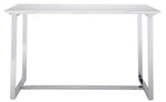 Skyline Counter Height Table - Faux Marble, White