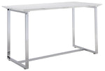 Skyline Counter Height Table - Faux Marble, White