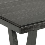 Imari 7-Piece Dining Set - Black and Grey