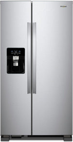 Whirlpool 36" 25 Cu. Ft. Monochromatic Stainless Steel Side-by-Side Refrigerator - WRS335SDHM