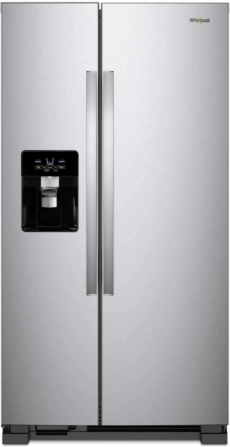 Whirlpool 36" 25 Cu. Ft. Monochromatic Stainless Steel Side-by-Side Refrigerator - WRS335SDHM