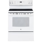 GE White Freestanding Electric Range (5.0 Cu. Ft.) - JCB630DKWW
