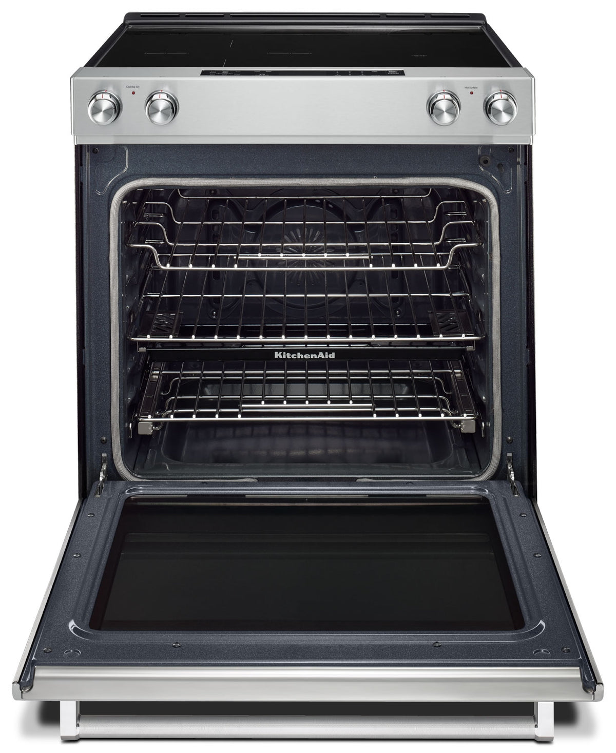 KitchenAid Stainless Steel Slide-In Electric Convection Range (6.4 Cu. Ft.) - YKSEG700ESS