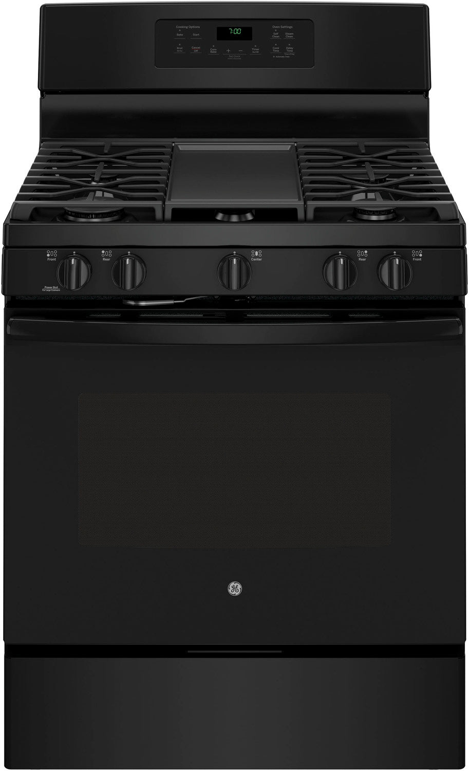 GE Black Freestanding Gas Convection Range (5.0 Cu. Ft.) - JCGB700DEJBB