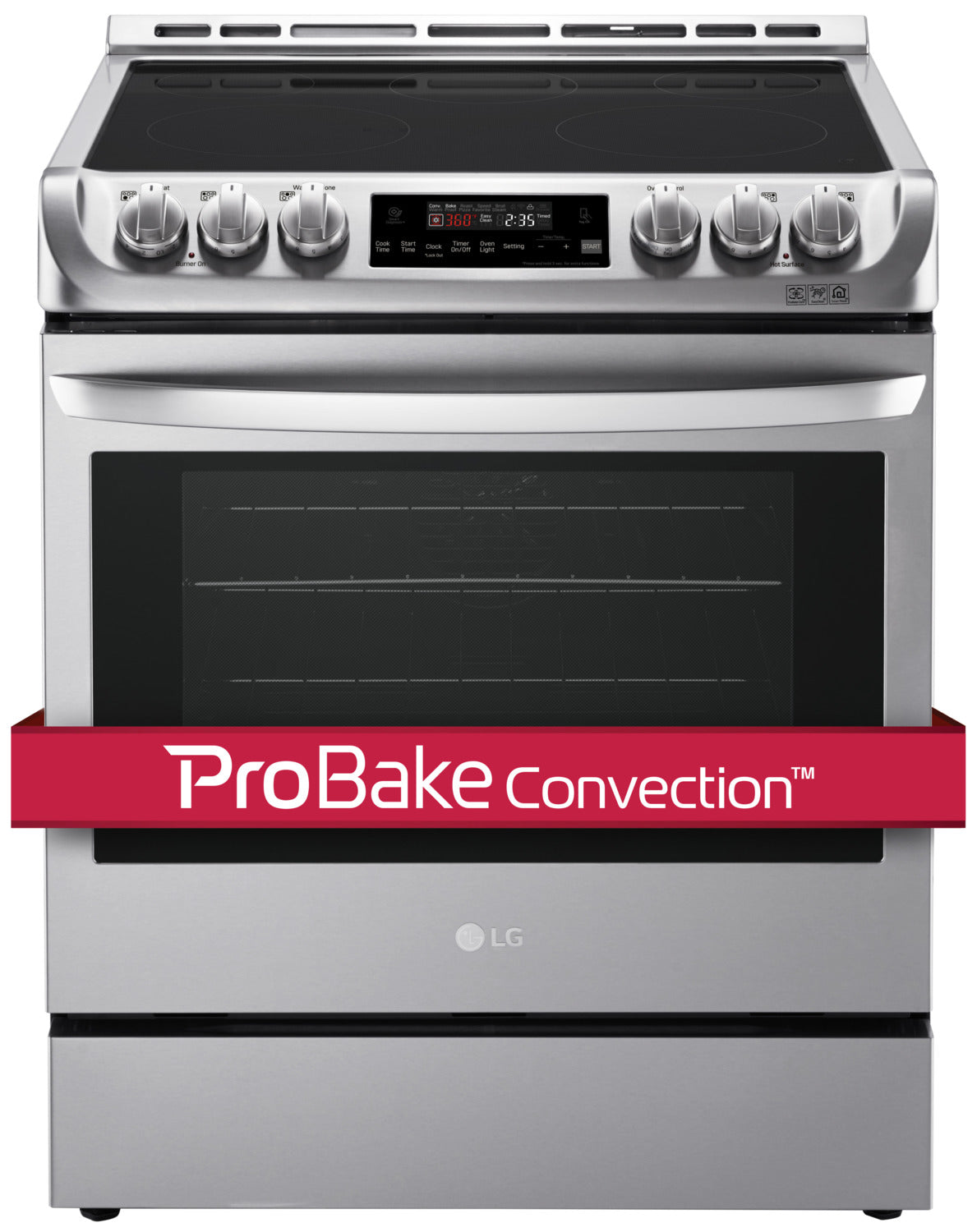 LG Appliances Stainless Steel Slide-In Electric Convection Range (6.3 Cu. Ft.) - LSE4611ST