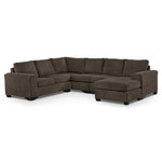 Danielle 3-Piece Sectional with Right-Facing Corner Wedge - Java
